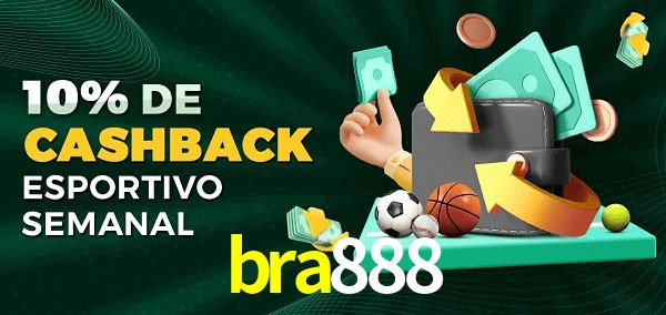 10% de bônus de cashback na bra888
